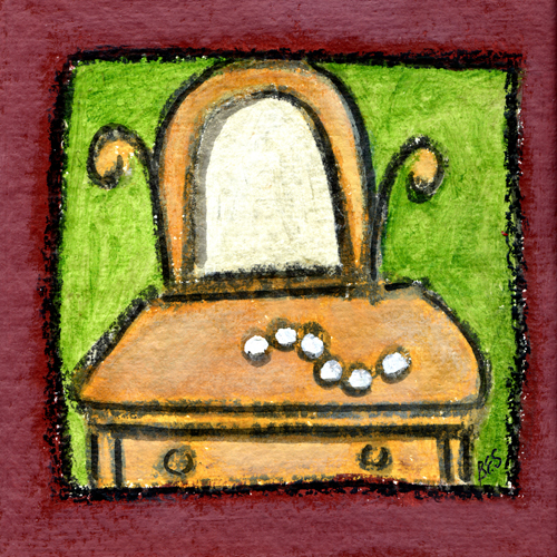 Pearls on the Dresser