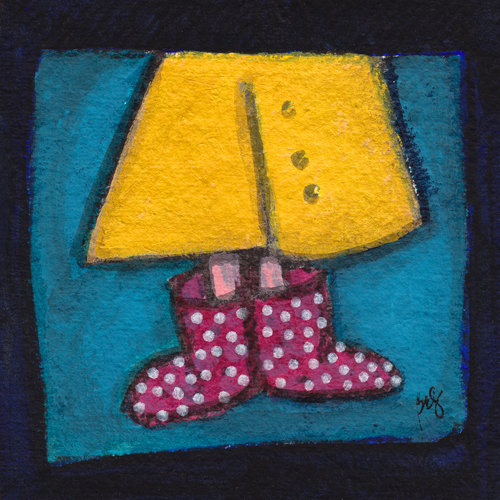 Polka Dot Galoshes