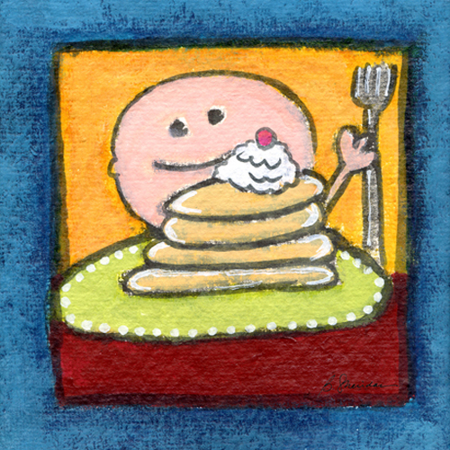 Pancakes with a Cherry on Top