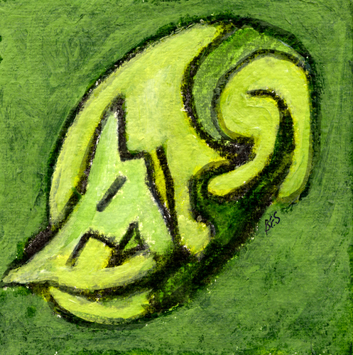 Mod Green Kitty