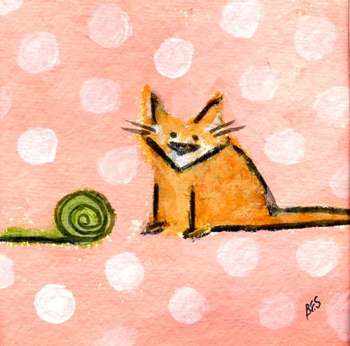 Orange Kitty, Four Paws