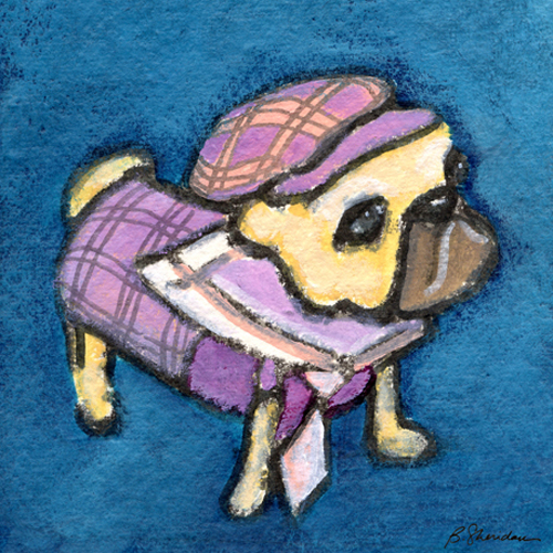 Pink and Purple Pug
